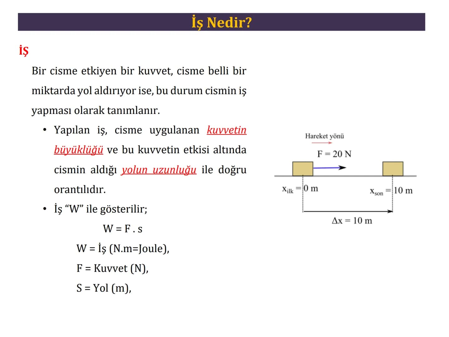 6. Mekanik Enerji Mekanik Enerji
MEKANİK ENERJİ
Mekanik enerji cismin hareketli olup olmaması durumuna göre iki kısımda
incelenir;
• Potansi