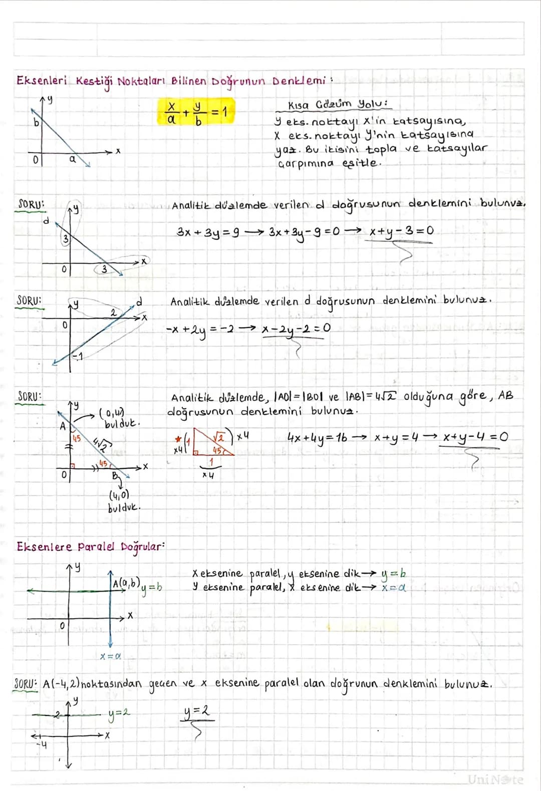 ANALITIK GEOMETRÍ:
Dik Koordinat Sistemi:
Başlangıç noktasında (sıfır) dik kesişen iki reel
say
doğrusunun aluşturduğu siste
me "dik koordin