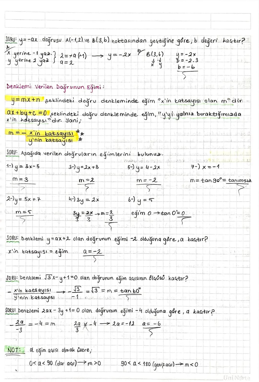 ANALITIK GEOMETRÍ:
Dik Koordinat Sistemi:
Başlangıç noktasında (sıfır) dik kesişen iki reel
say
doğrusunun aluşturduğu siste
me "dik koordin