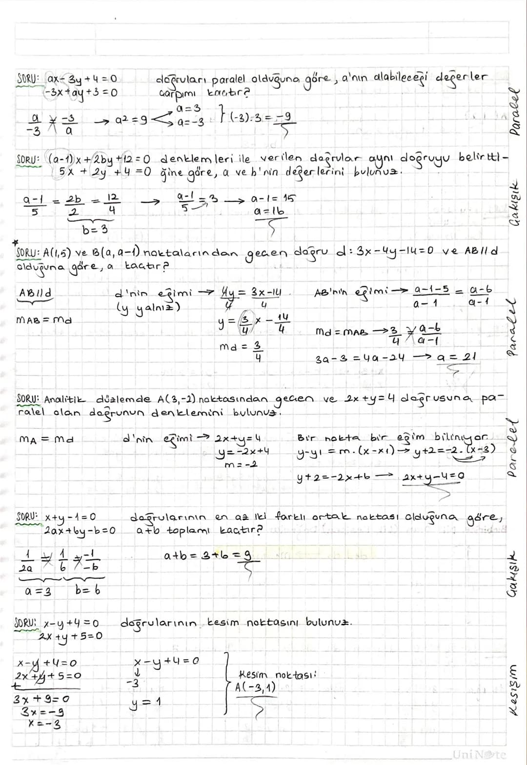 ANALITIK GEOMETRÍ:
Dik Koordinat Sistemi:
Başlangıç noktasında (sıfır) dik kesişen iki reel
say
doğrusunun aluşturduğu siste
me "dik koordin