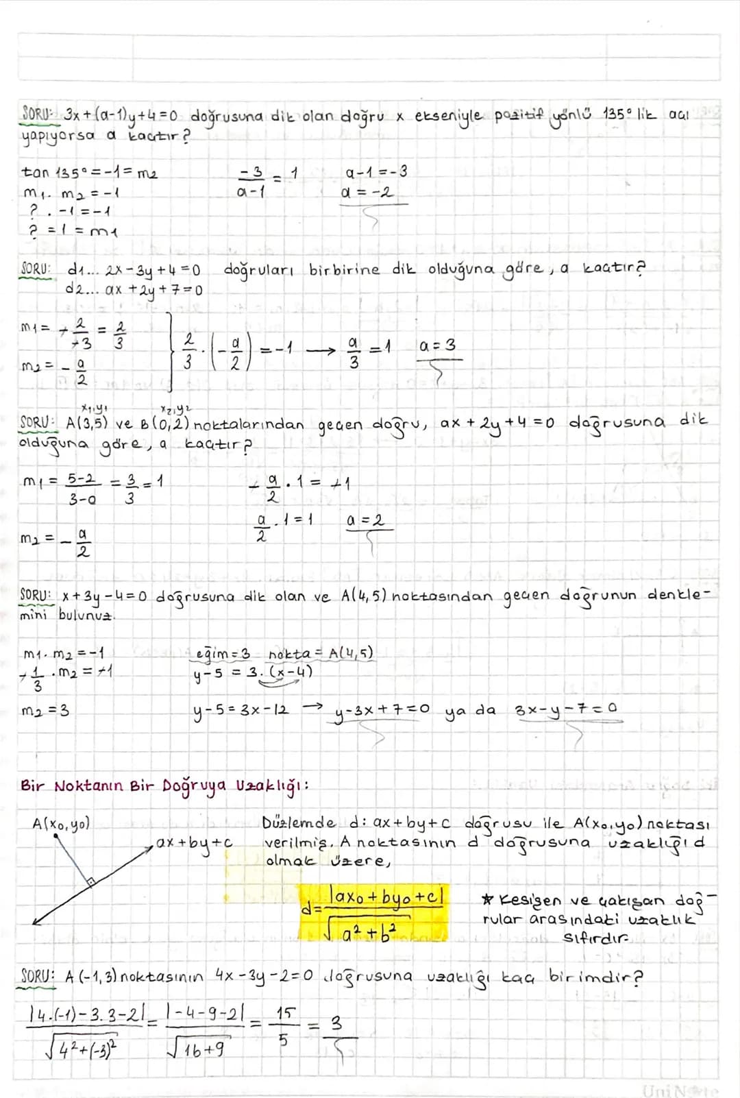 ANALITIK GEOMETRÍ:
Dik Koordinat Sistemi:
Başlangıç noktasında (sıfır) dik kesişen iki reel
say
doğrusunun aluşturduğu siste
me "dik koordin