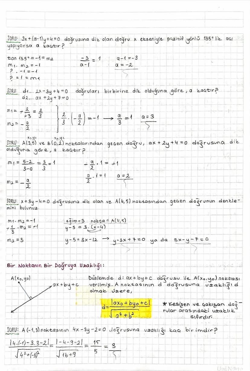ANALITIK GEOMETRÍ:
Dik Koordinat Sistemi:
Başlangıç noktasında (sıfır) dik kesişen iki reel
say
doğrusunun aluşturduğu siste
me "dik koordin