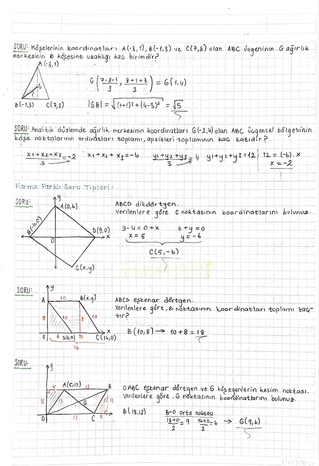 ANALITIK GEOMETRÍ:
Dik Koordinat Sistemi:
Başlangıç noktasında (sıfır) dik kesişen iki reel
say
doğrusunun aluşturduğu siste
me "dik koordin