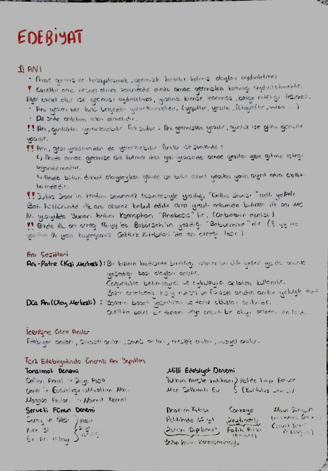EDEBİYAT
1) ANI
• Pros germinis ile hesaplamik, geomate kronik kolmis daylar cydinletmez
! Geneldir ona nesnel diner socutedos punto amac ge