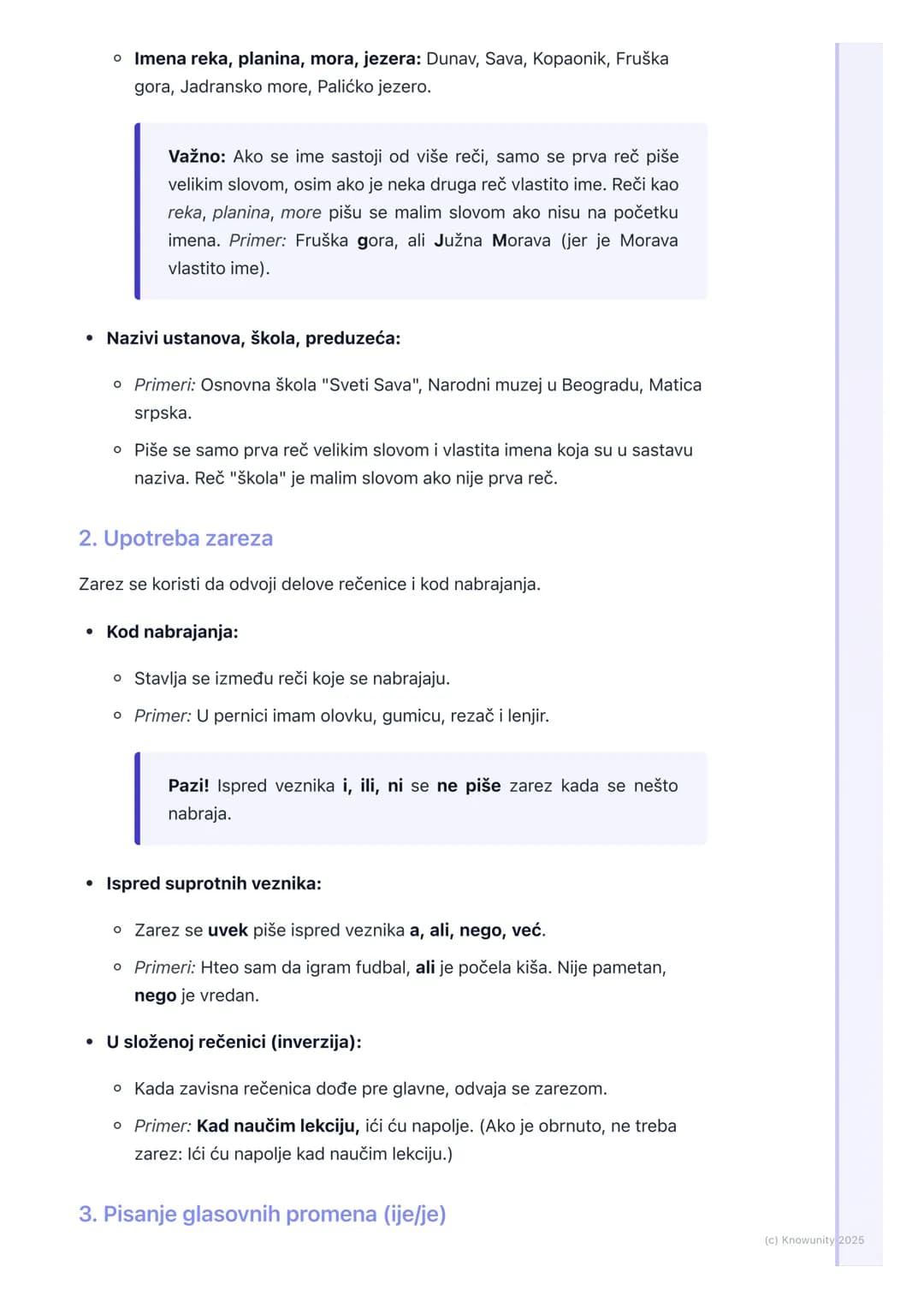 # Pravopis

## Pravopis - podsetnik za kontrolni

Pravopis su pravila o pravilnom pisanju. Moram ovo dobro da naučim za
kontrolni, ali i za 