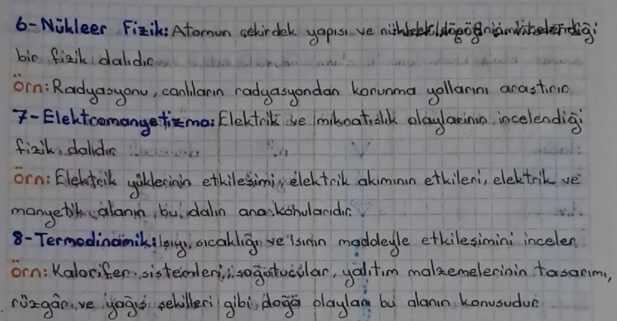 # I. ÜNİTE

Fizik Bilimine Giriş ~

Fizik: Madde ve enerji arasındaki etkileşimi inceleyen doğada Igercekleres
olaylar hakkında mantıklı açı