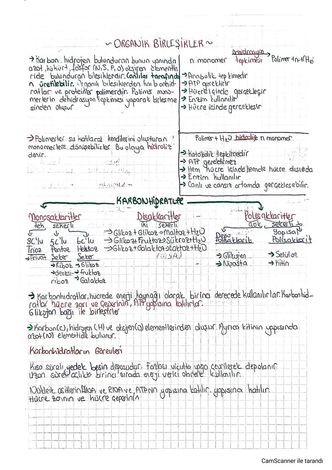 S
ORGANIK BİRLEŞİKLER ~
Karbon hidrojen bulunduran bunun yanında
azot, kükürt, fosfor (N.S, P, O) oksigen Elementle,
ride bulunduran bileşik