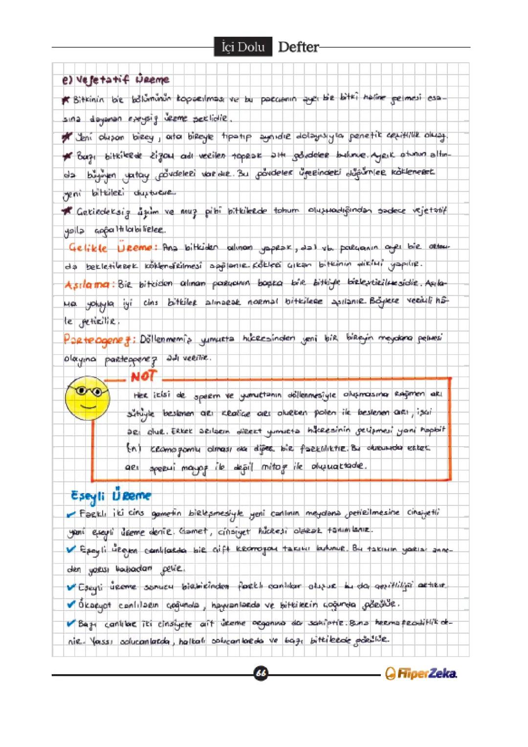 --- OCR Start ---
İçi Dolu Defter
UREME
* Canlıların nesillerini devam ettirebilmek için kendilerine benzer yeni bireyler dünyaya
getirmesin