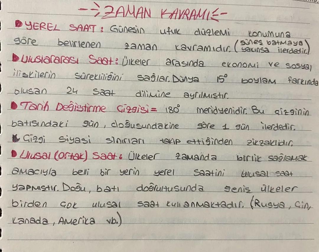 Cografya zaman kavramı ile mutlak ve göreceli konum