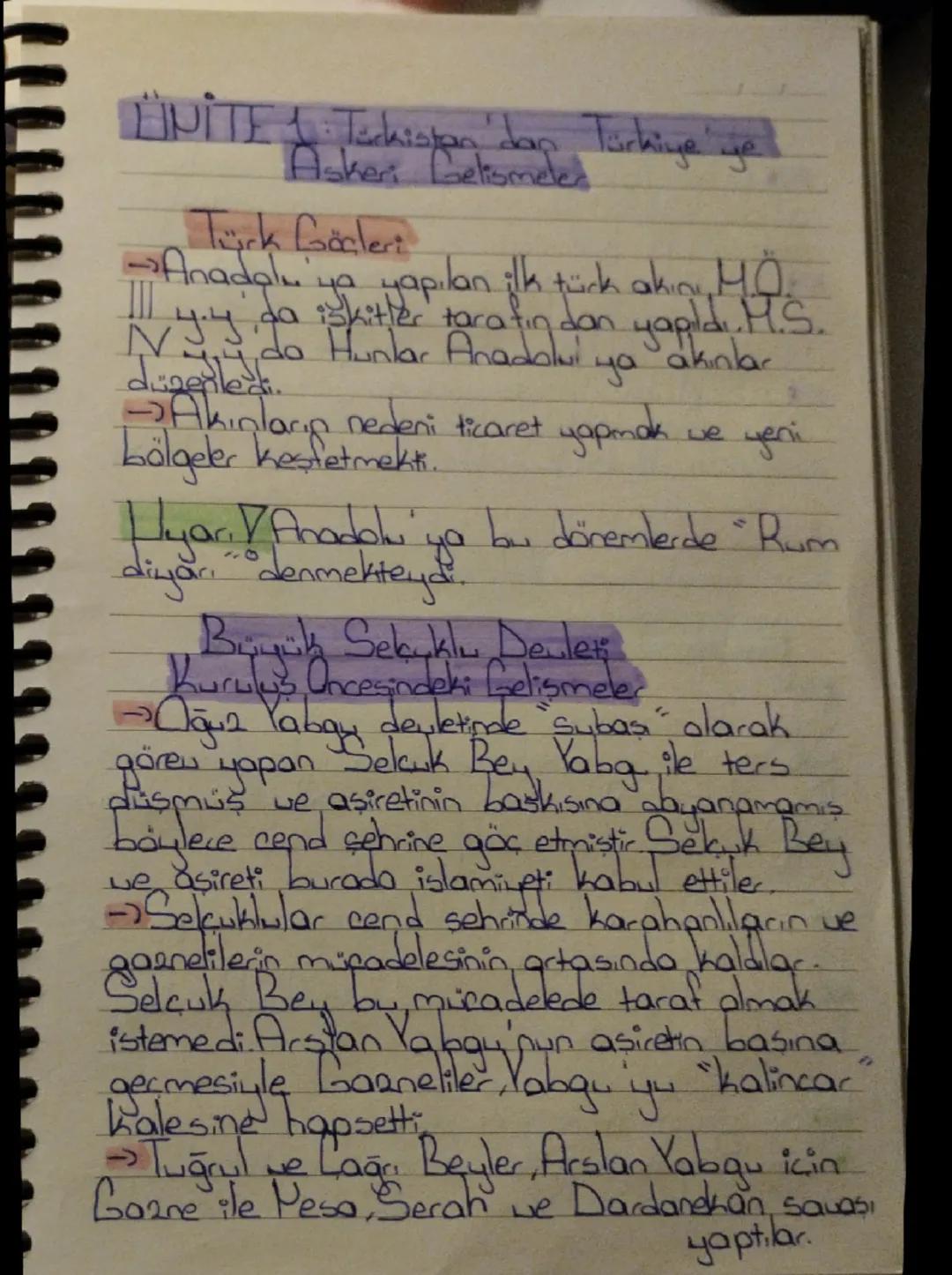 # ÜNİTET
1. Türkistan dan Türkiye ye
Askeri Gelismeler

Türk Göçleri

Anadolu ya yapılan ilk türk akını Mo
III yoyi da skiter tarafından yap