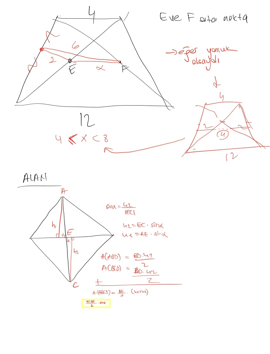 نر
d
0
a
3
し
A
A
E
na
E
4+0=2E
2x+2y+A+C=360
Xty + 180-9+c=360
Да=ас
a = A-C
2
p²+n² = b²
'D m² +4²=d²
2
p²+m² +n²+k² = b²+d²
al+c² = b²+d2 