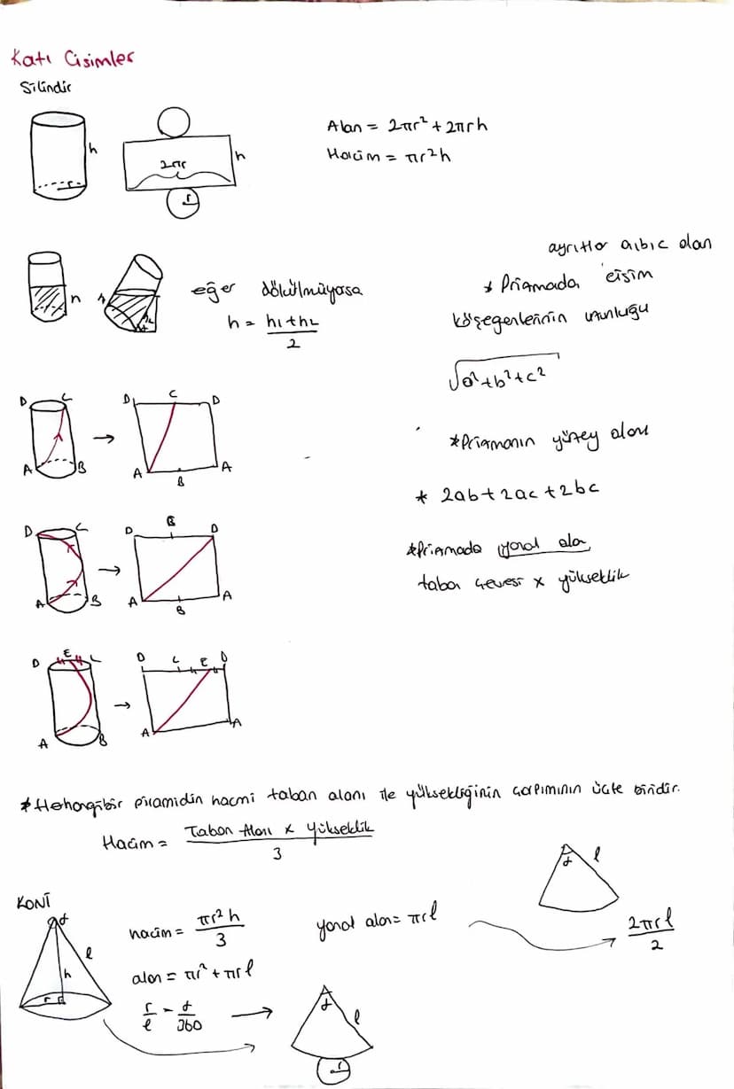 Kati Cisimler
Silindir
h
2015
Alan = 2πr² +2πrh
Holcim = π2h
ayritler albic dan
h
eğer dökülmüyorsa
D
M-II
B
D-1
A
A
A
h = hithe
2
* Priamad