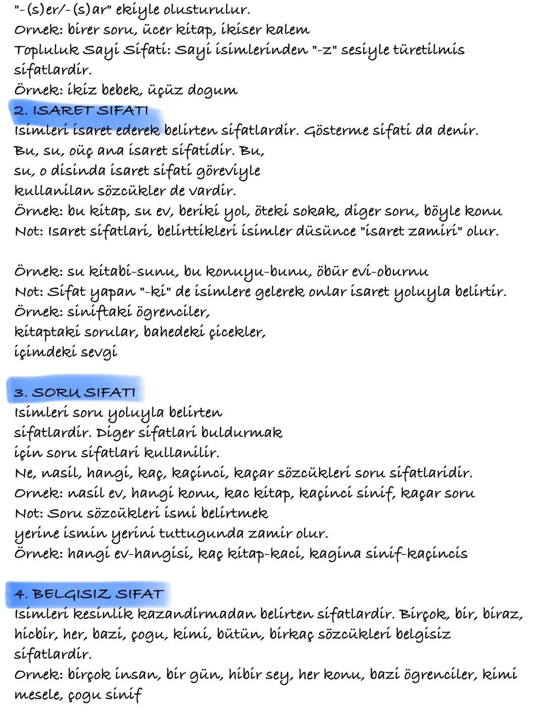 Niteleme Sifatlar
Sifatlar
Belirtme Sifatlar
→ Sayi Sifat
Gisared Sifate
Some Sifate
Belpresse fifact
varliklar
niteleyen ya da belirten söz