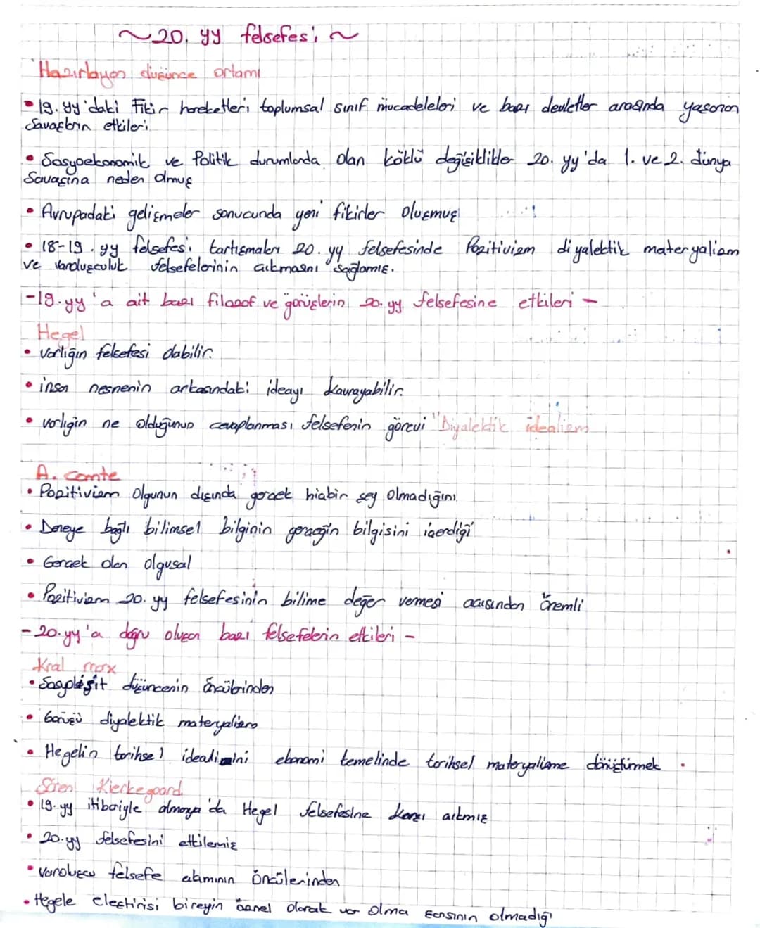 ~20. yy felsefes; ~
Hazırlayan dusince ortamı
• 19. yy'daki Fikir hareketleri toplumsal sınıf mucadeleleri ve barı devletler arasında yasori