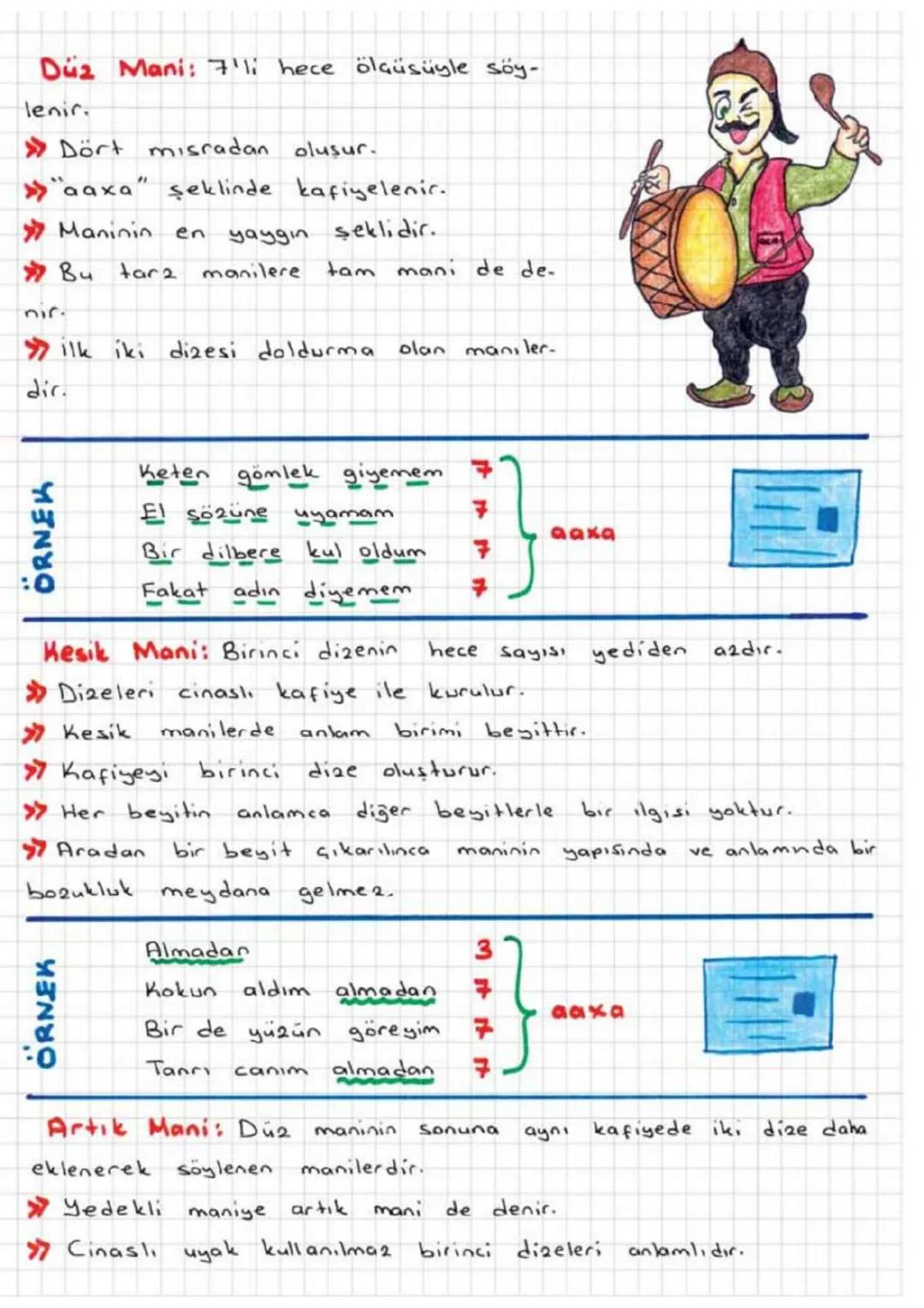 Anonim Halk Edebiyatı
Kim tarafından söylendiği bilinmeyen,
halkın ortak mali sayılan ürünlerin olus-
turduğu edebiyat koludur.
✔Sözlü gelen