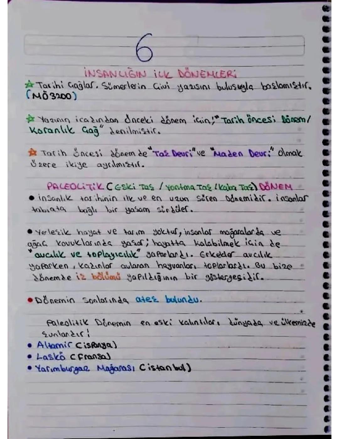 İnsanlığın İlk Çağları ve Tarihi Gelişimi