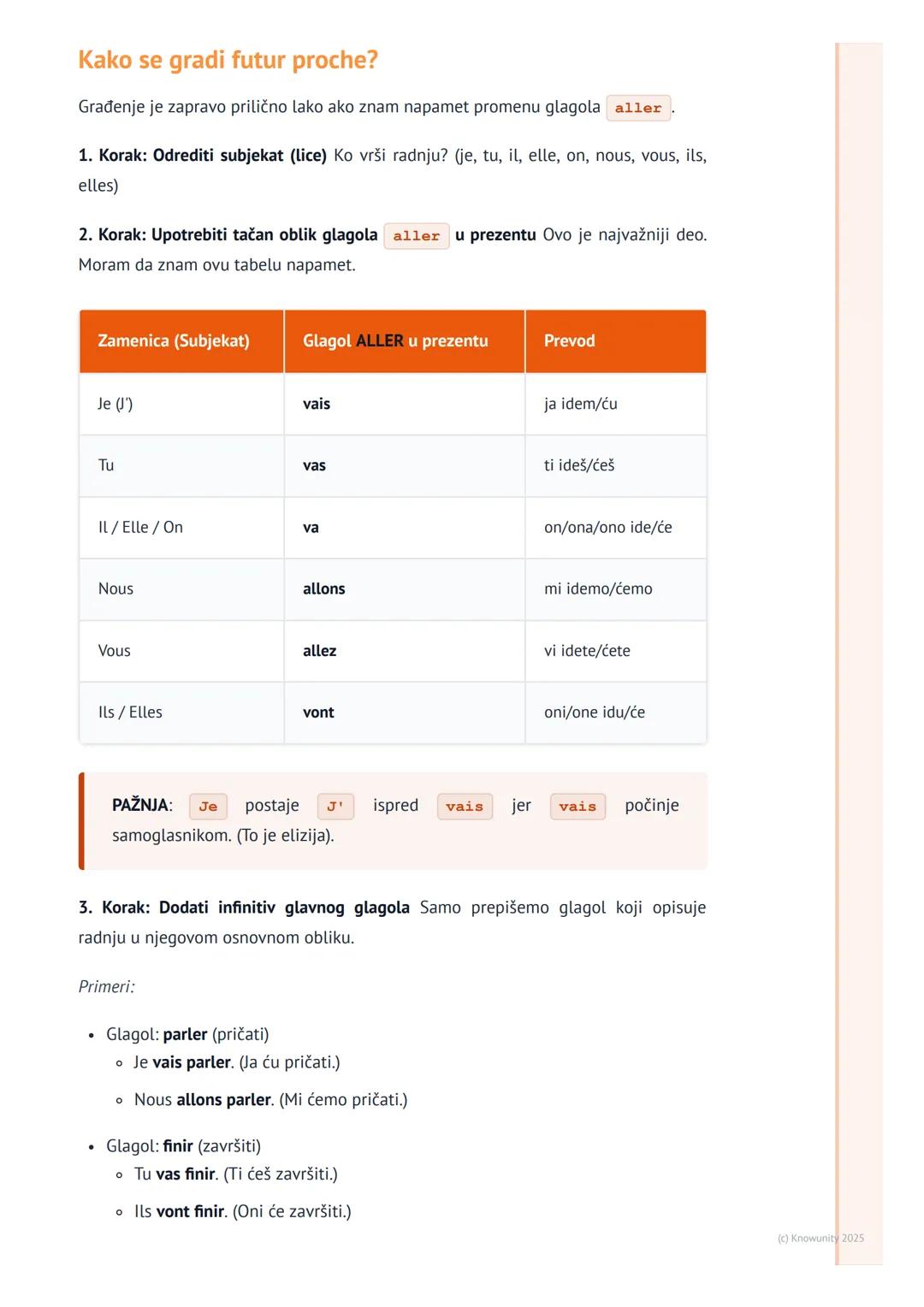 # Bliska budućnost (Futur proche)

Šta je bliska budućnost (futur proche)?

Futur proche je glagolsko vreme u francuskom jeziku koje se kori