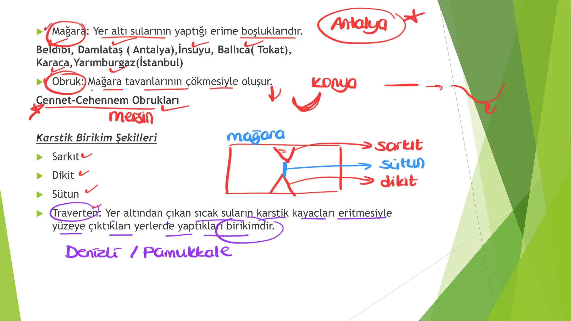 TÜRKİYE'NİN YER
ŞEKİLLERİ kaynakların
magmadan
İÇ KUVVETLER
► Orojenez (dağ) ✓
▶ Epirojenez (kita) ✓
Volkanizma
►Seizma (Deprem) ✓
gunest
ka