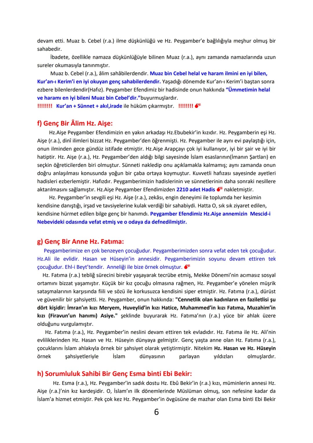 والله الرحمن الرحيم
10.SINIF DİN KÜLTÜRÜ VE AHLAK BİLGİSİ ÖZETİ
II. ÜNİTE
HZ.MUHAMMED(S.A.V) VE GENÇLİK
Gençlik: Çocukluk dönemiyle yetişkin