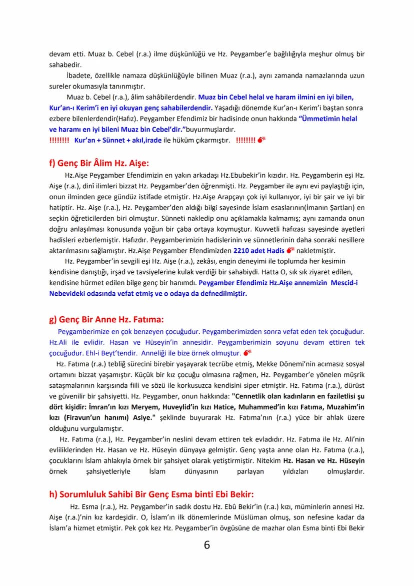 والله الرحمن الرحيم
10.SINIF DİN KÜLTÜRÜ VE AHLAK BİLGİSİ ÖZETİ
II. ÜNİTE
HZ.MUHAMMED(S.A.V) VE GENÇLİK
Gençlik: Çocukluk dönemiyle yetişkin