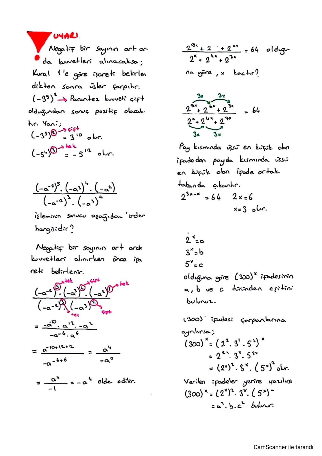 # ÜSLÜ SAYILAR

* a bir reel sayı ve n pozitif
bir tom sayı dmak üzere n tane
a'nın çarpımına a 'nın n. üssü
derir.

a.a.a.....a=a^
n tane
a