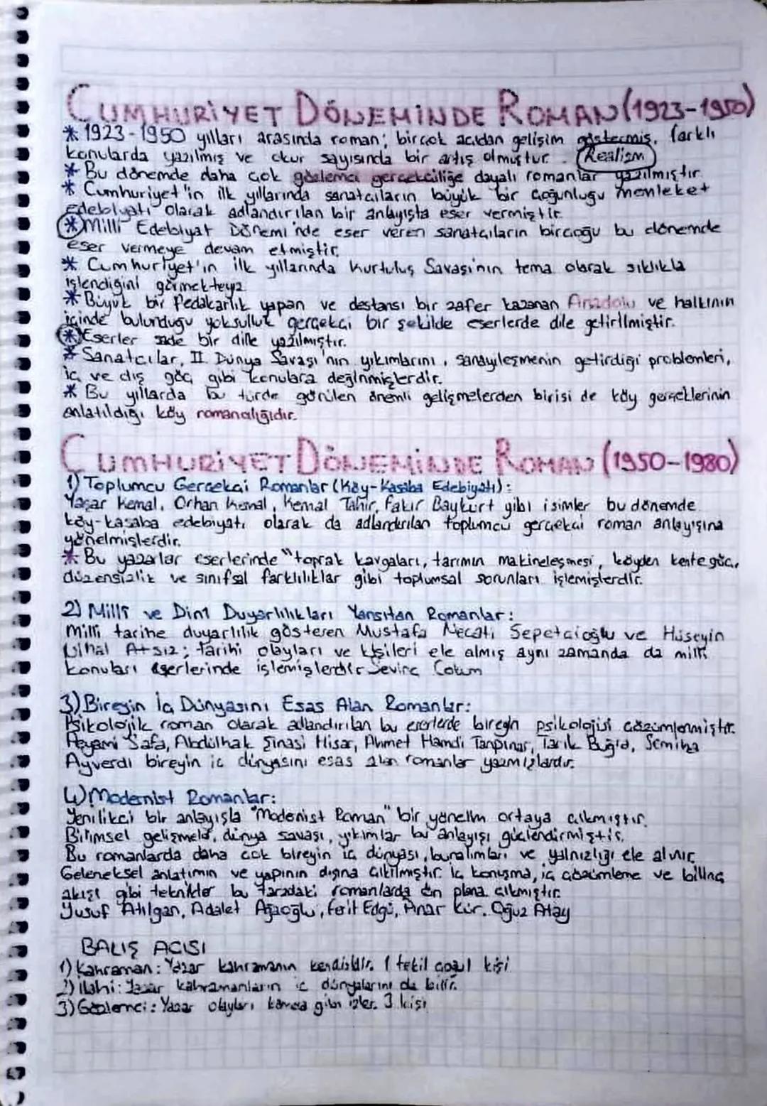 # CUMHURİYET DÖNEMİNDE ROMAN (1923-1950)
*1923-1950 yılları arasında roman; birçok açıdan gelişim asstecmis, farklı
konularda yazılmış ve ck