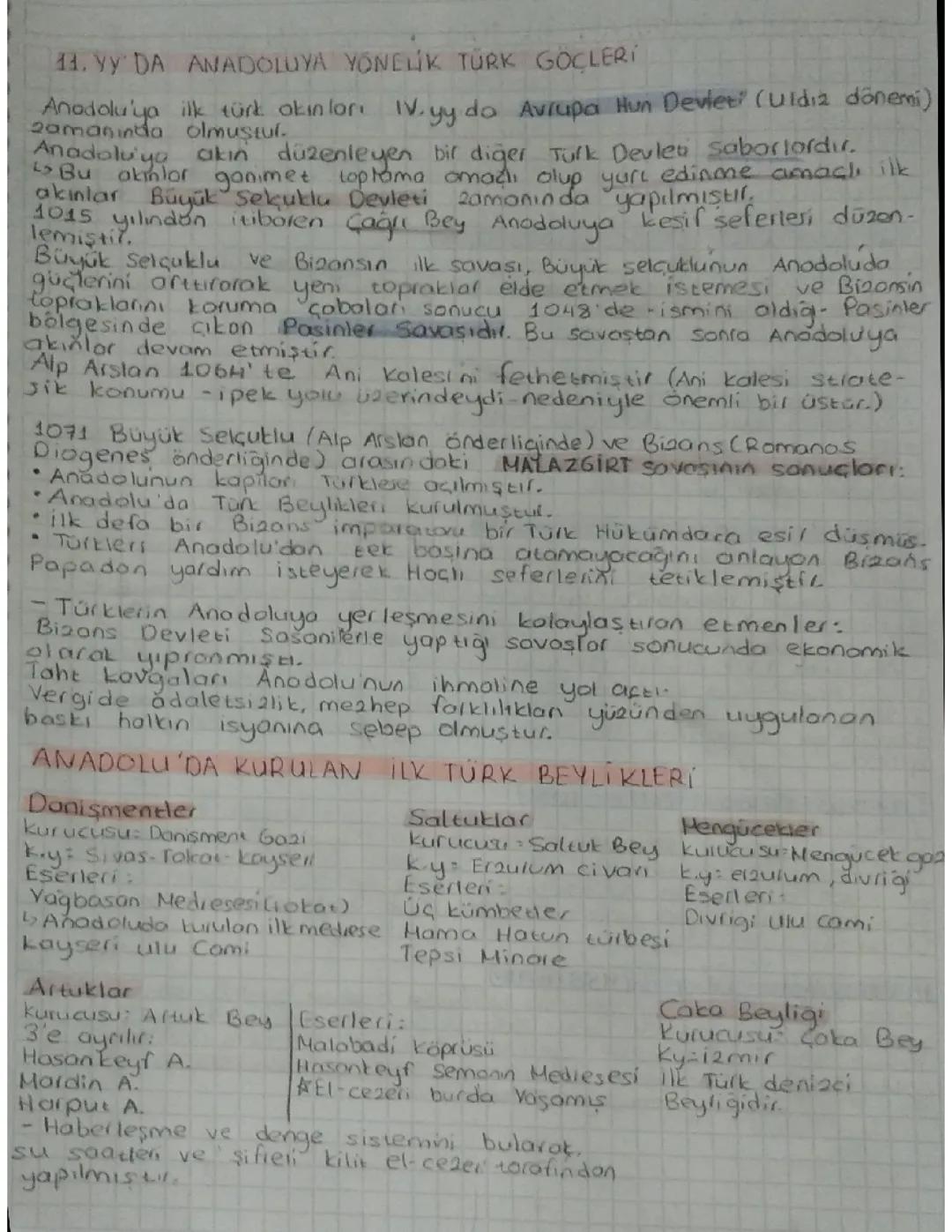 Anadolu'ya yönelik Türk Göçleri, Anadolu'da kurulan ilk Türk Beylikleri, Türkiye Selçuklu Devleti