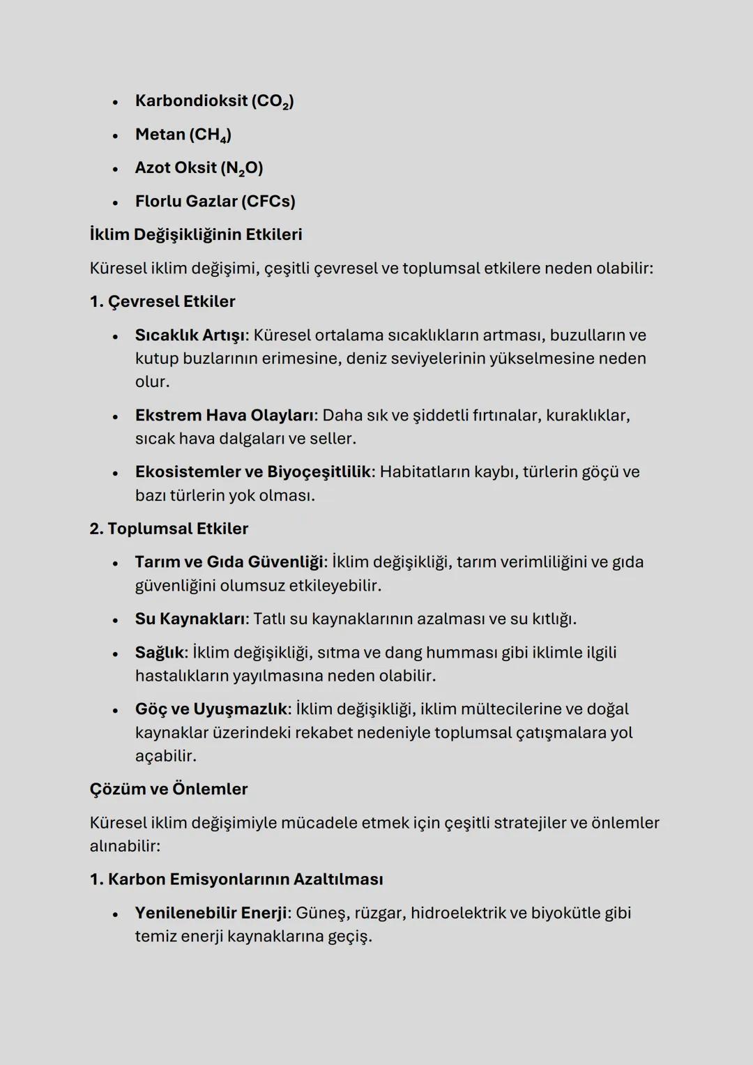 KÜRESEL İKLİM DEĞİŞİMİ
Tanım
Küresel iklim değişimi, dünya çapında uzun dönemli sıcaklık, yağış ve
diğer iklim desenlerinde meydana gelen de