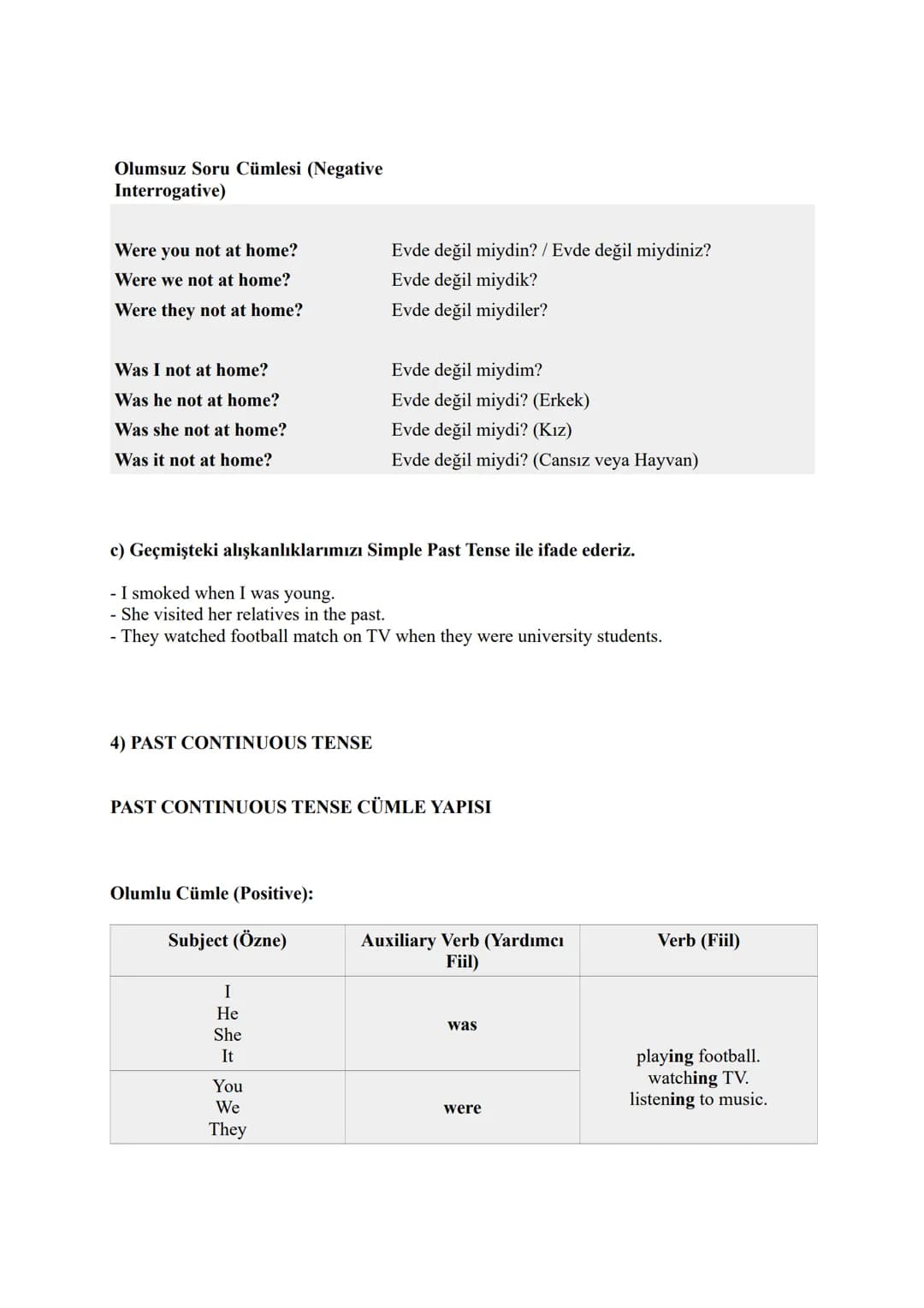 1) SIMPLE PRESENT TENSE
TENSES
SIMPLE PRESENT TENSE CÜMLE YAPISI
Olumlu Cümle (Affirmative):
Subject (Özne)
I
You
We
They
He
She
It
Verb (Fi