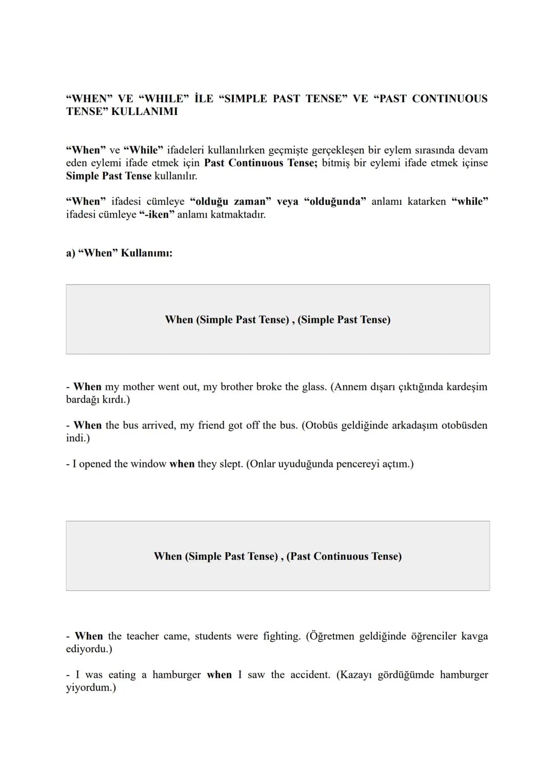 1) SIMPLE PRESENT TENSE
TENSES
SIMPLE PRESENT TENSE CÜMLE YAPISI
Olumlu Cümle (Affirmative):
Subject (Özne)
I
You
We
They
He
She
It
Verb (Fi