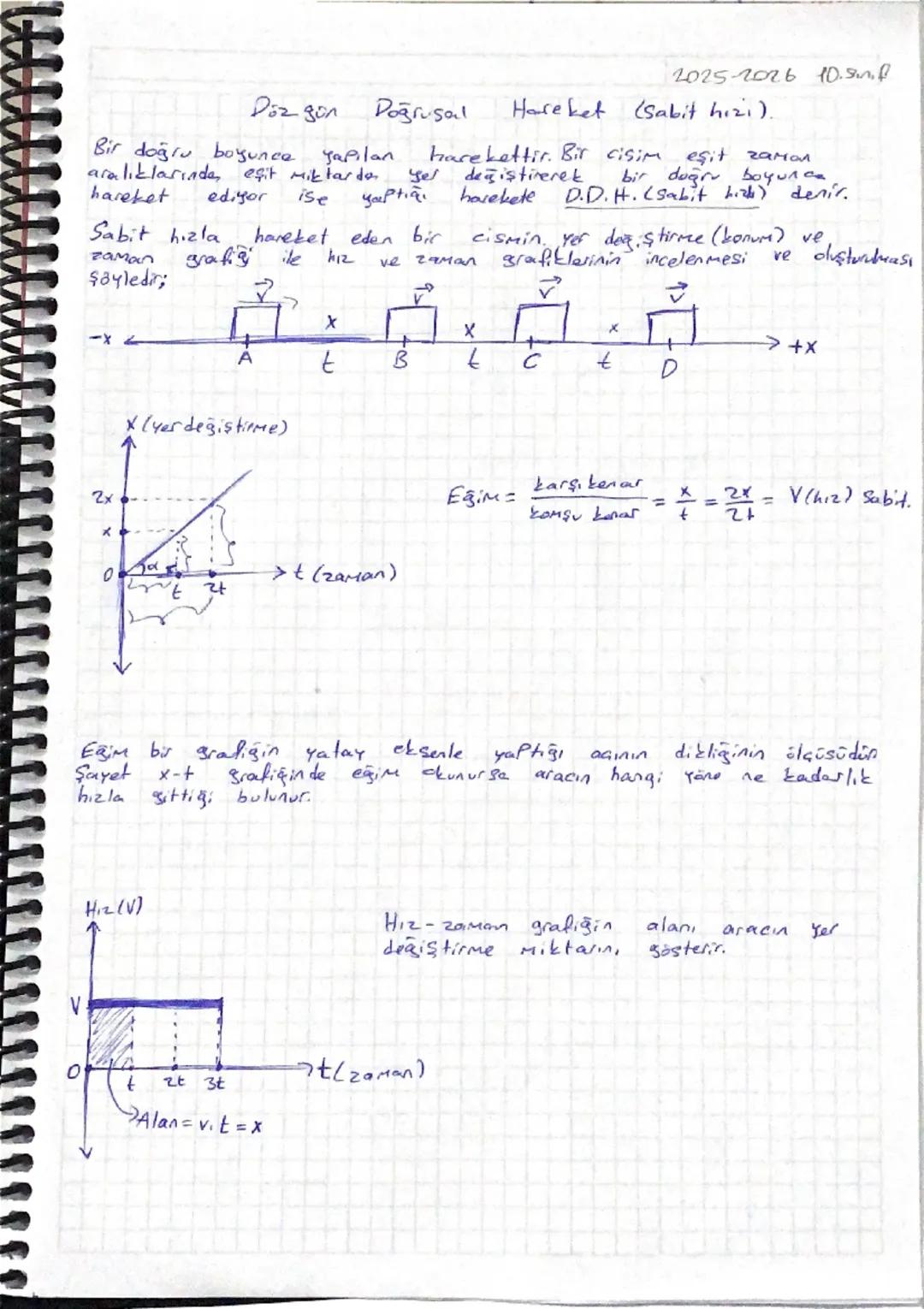 Düzgün Doğrusal Hareketin Anlamı ve Özellikleri