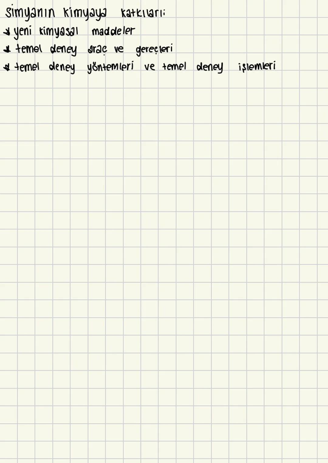  # kimya bilimi
CHEM
Simya: Basit metalleri altına çevirmeyi amaçlayan, Şifa
ve ölümsüzlük iksirini bulma uğraşına simya, uğraşana
simyacı d