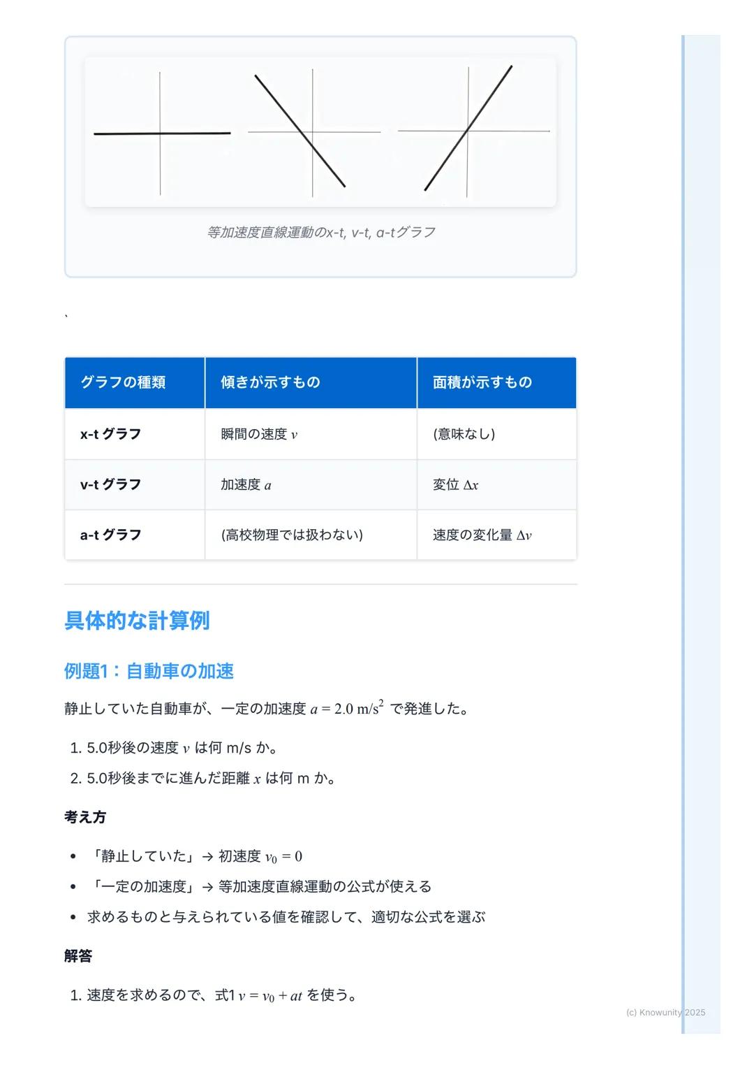 # 運動の表現

## 運動の表現の概要

物体の運動を正確に記述するための基本。物理学では、物体の「位置」が時間と
ともにどう変化するかを数学的に表現する。これができないと、力の働き(カ
学)を理解できない。日常生活でのクルマの動きから、天体の運動まで、すべて
の基本になるから