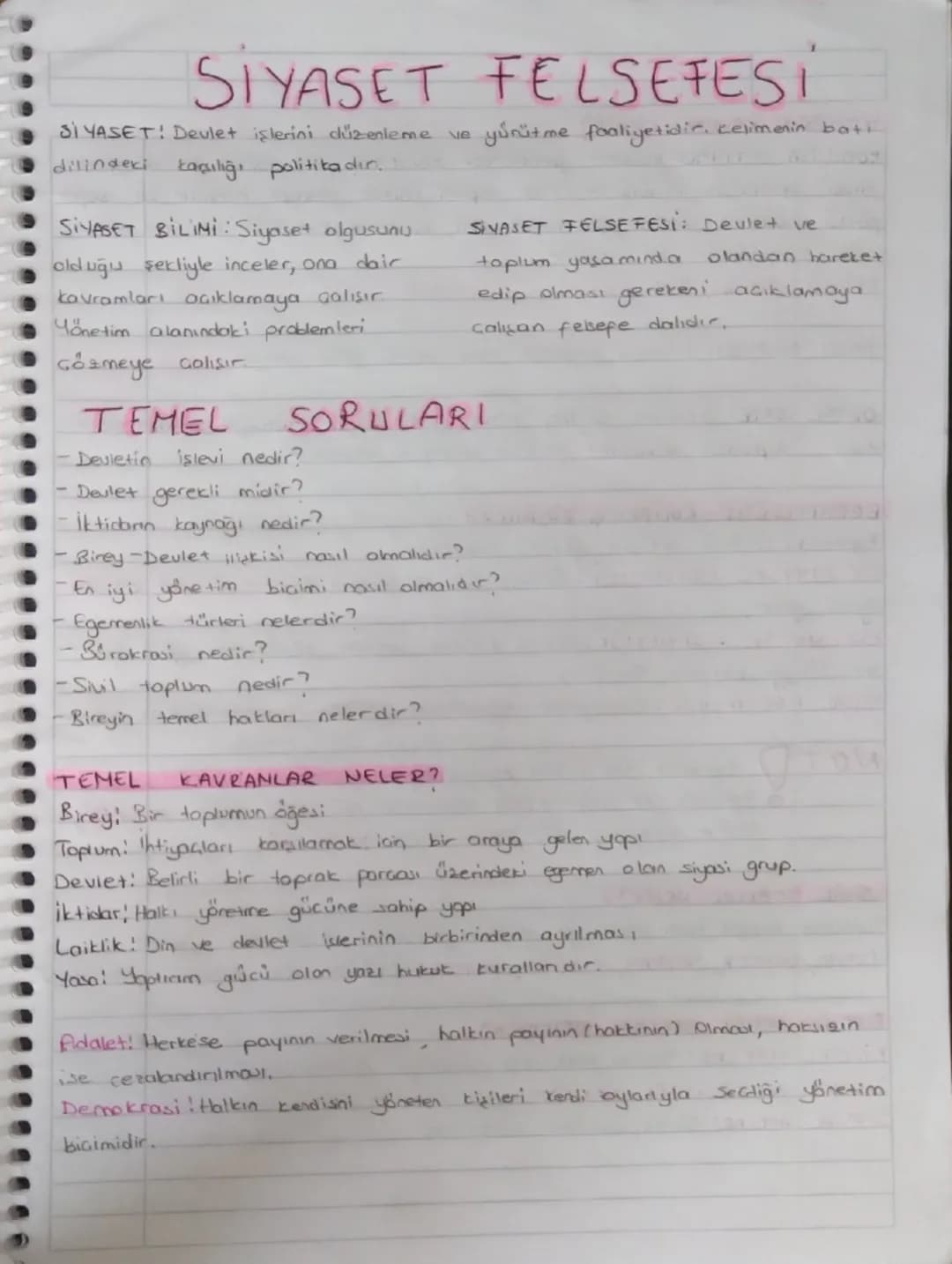 10. Sınıf felsefe siyaset felsefesi