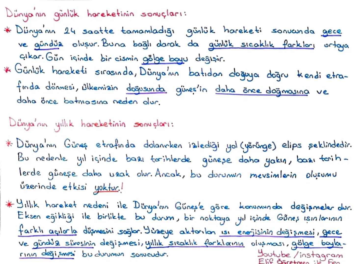 8.SINIF 1. ÜNİTE
MEVSİMLER
ve
İKLİM
1.Bölüm: Mevsimlerin oluşumu:
Dünya'nın kendi ekseni etrafında eğik bir şekilde dönmesi ve Dünya'nın
Gün