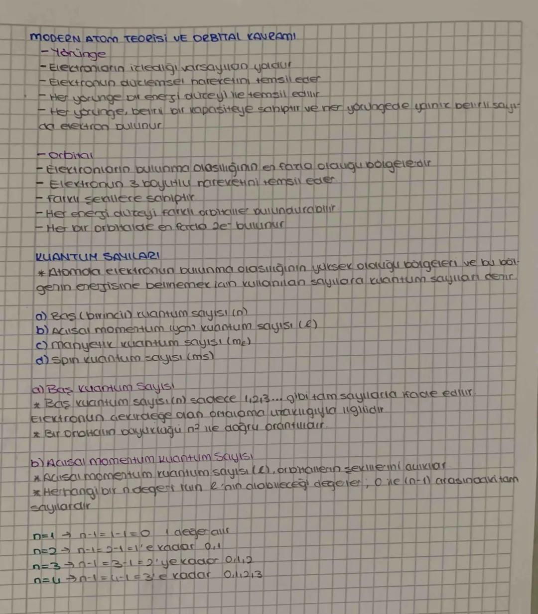 I. ÜNİTE MODERN ATON TEORİSi
1. Boljim Atomun kuantum modeli
se: pt proton sayısı (atom numarası.cekirdek yükü)
na notron sayısı
è elektron 
