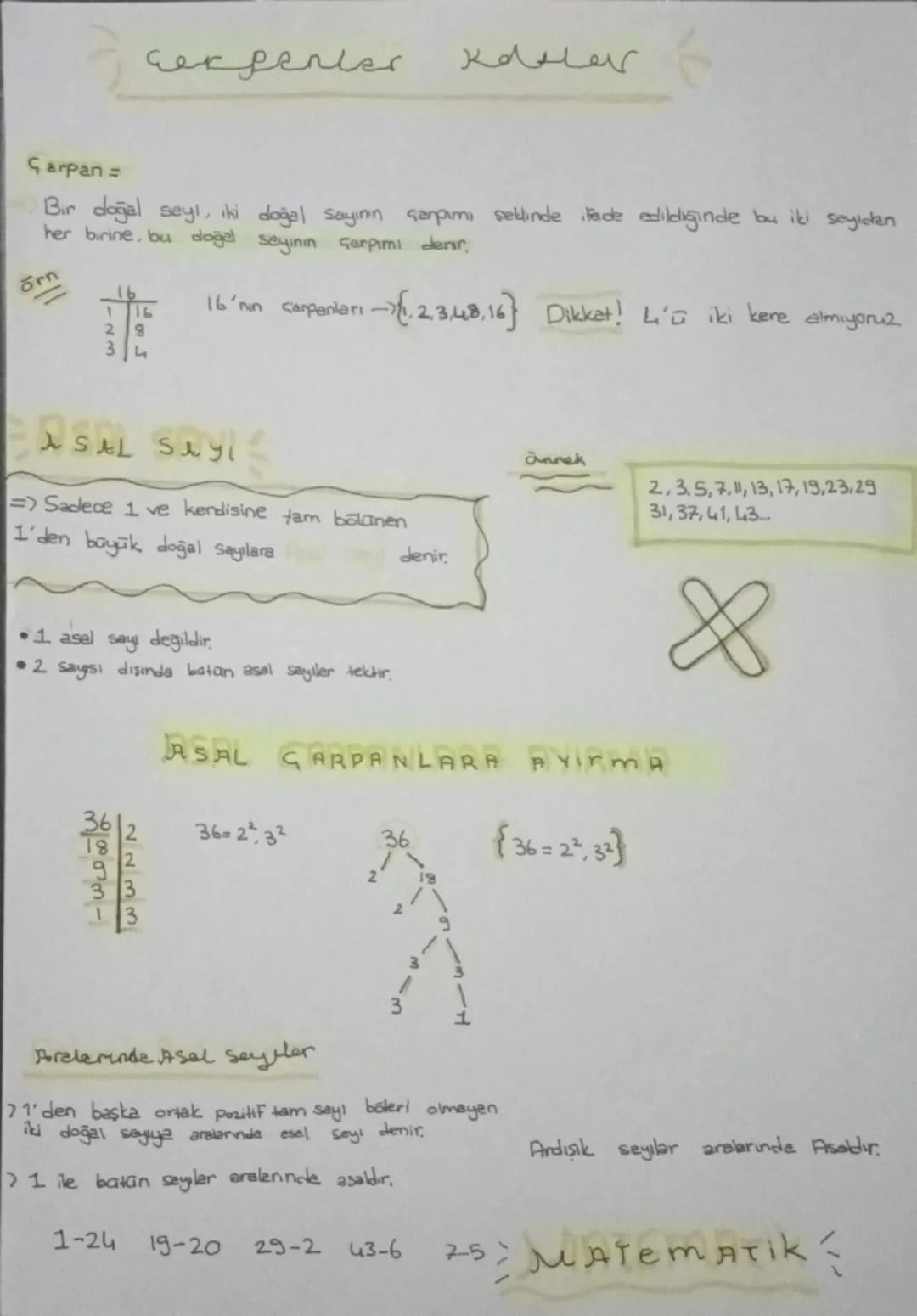 cerpenler
канек
Çarpan=
Bir doğal seyi, iki doğal Sayının çarpımı şeklinde ifade edildiğinde bu iki seyidan
her birine, bu doğal seyinin çar