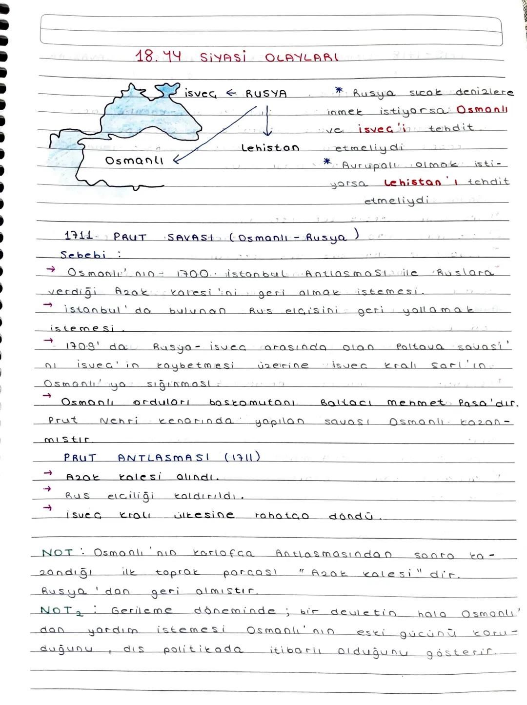 18.74 SİYASİ
Osmanli
OLAYLABI
isveç RUSYA
Lehistan
* Rusya sıcak
denizlere
inmek istiyorsa Osmanl
ve isveç'in tehdit
etmeliydi
* Aurupall · 