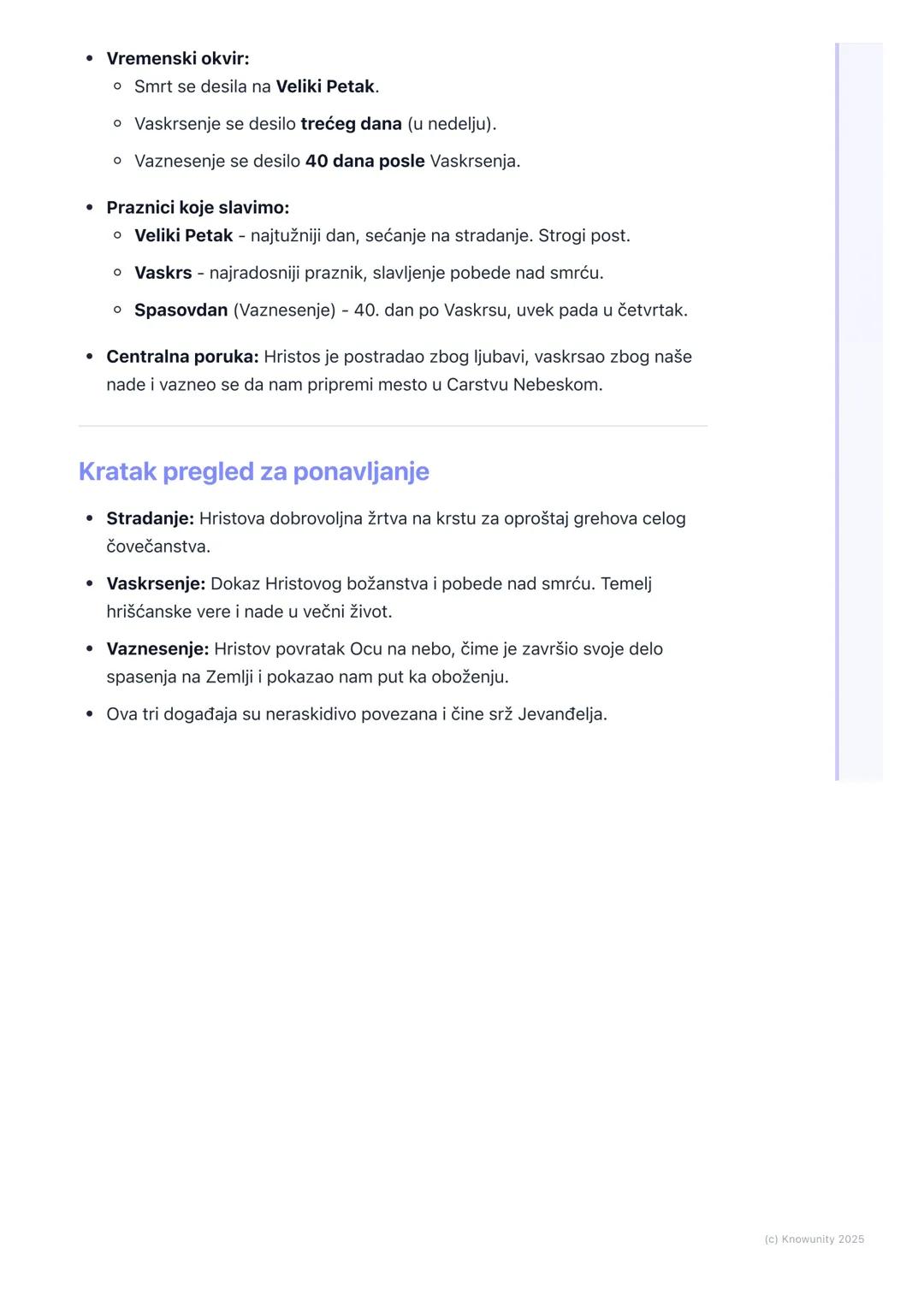 # Stradanje, Vaskrsenje i
Vaznesenje Hristovo

Uvod u temu

Ovo su najvažniji događaji u životu Isusa Hrista i u celom hrišćanstvu.
Stradanj