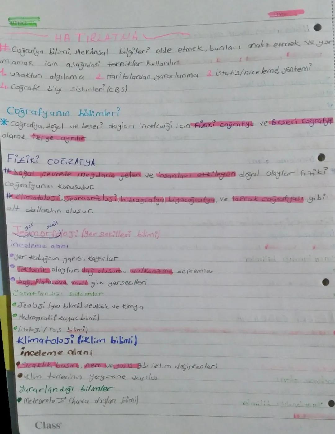 Coğrafyanin bölümleri / niçin coğrafya öğrenmeliyiz 