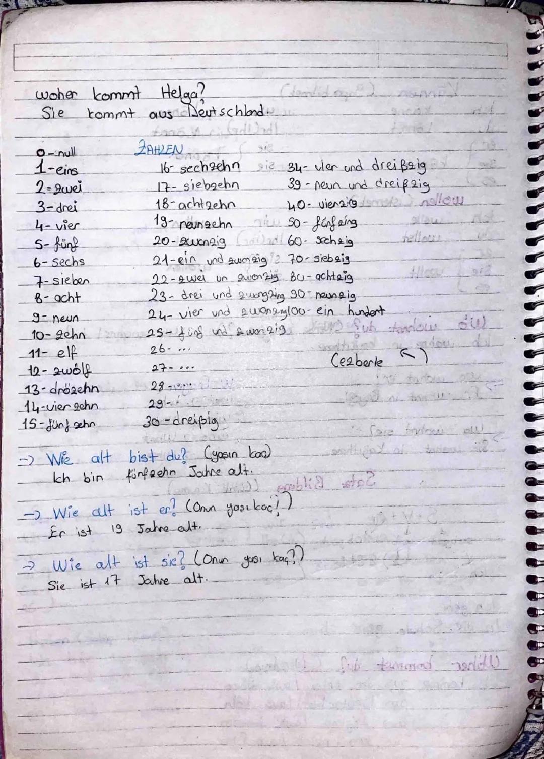 Hallo...
e
Guten Morgen
(05.00-11.00)
Guten Tag
(11.00-17.00)
Guten Abend
Gute
Nacht
Tschüs → Güle Güle
GÜS
(17.00-22.00)
(22.00-
Wie heißt 