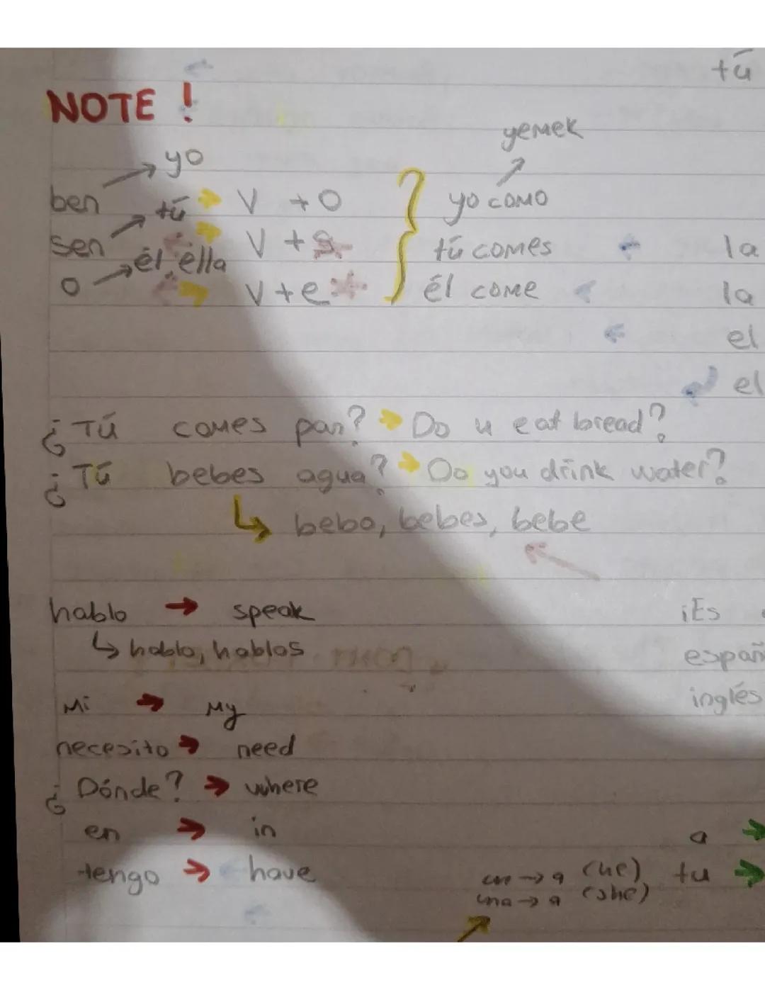 ispanyolca temel kelimeler 2