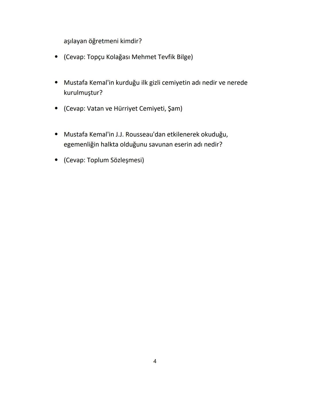 - MUSTAFA KEMAL HAYATI

Selanik'te doğan Mustafa Kemal, sırasıyla Şemsi Efendi Mektebi,
Selanik Askerî Rüştiyesi, Manastır Askerî İdadisi,
İ