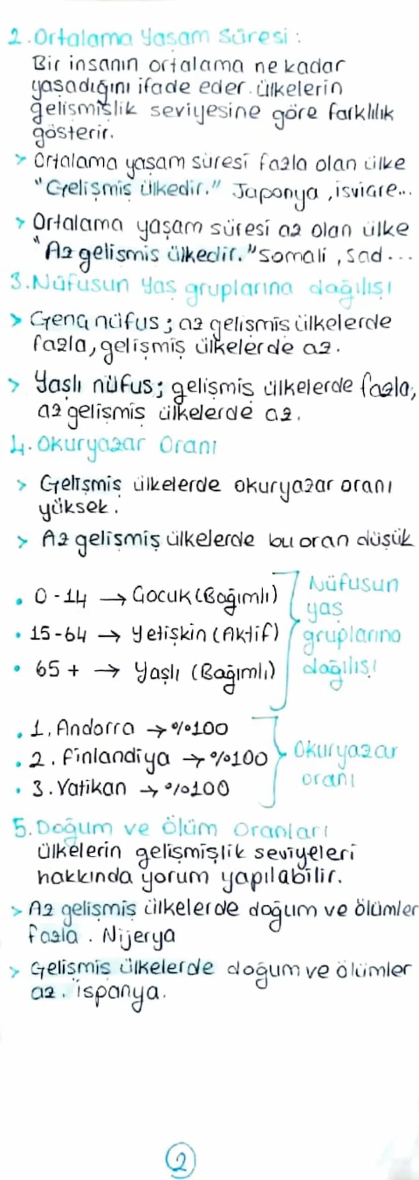 NÜFUS
Nüfusun özellikleri ve önemi
Nüfus => Celirli bir zamanda sınırları
tanımlı bir bölgede yaşayan insan
sayısıdır.
Demografi => Sınırlar