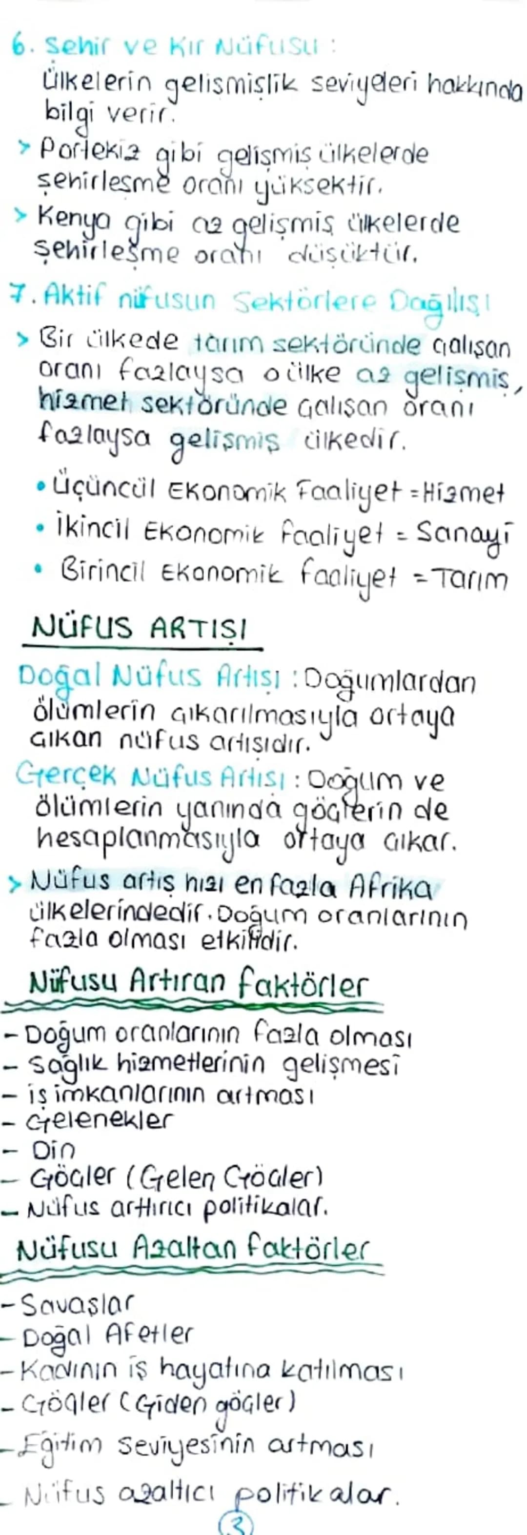 NÜFUS
Nüfusun özellikleri ve önemi
Nüfus => Celirli bir zamanda sınırları
tanımlı bir bölgede yaşayan insan
sayısıdır.
Demografi => Sınırlar