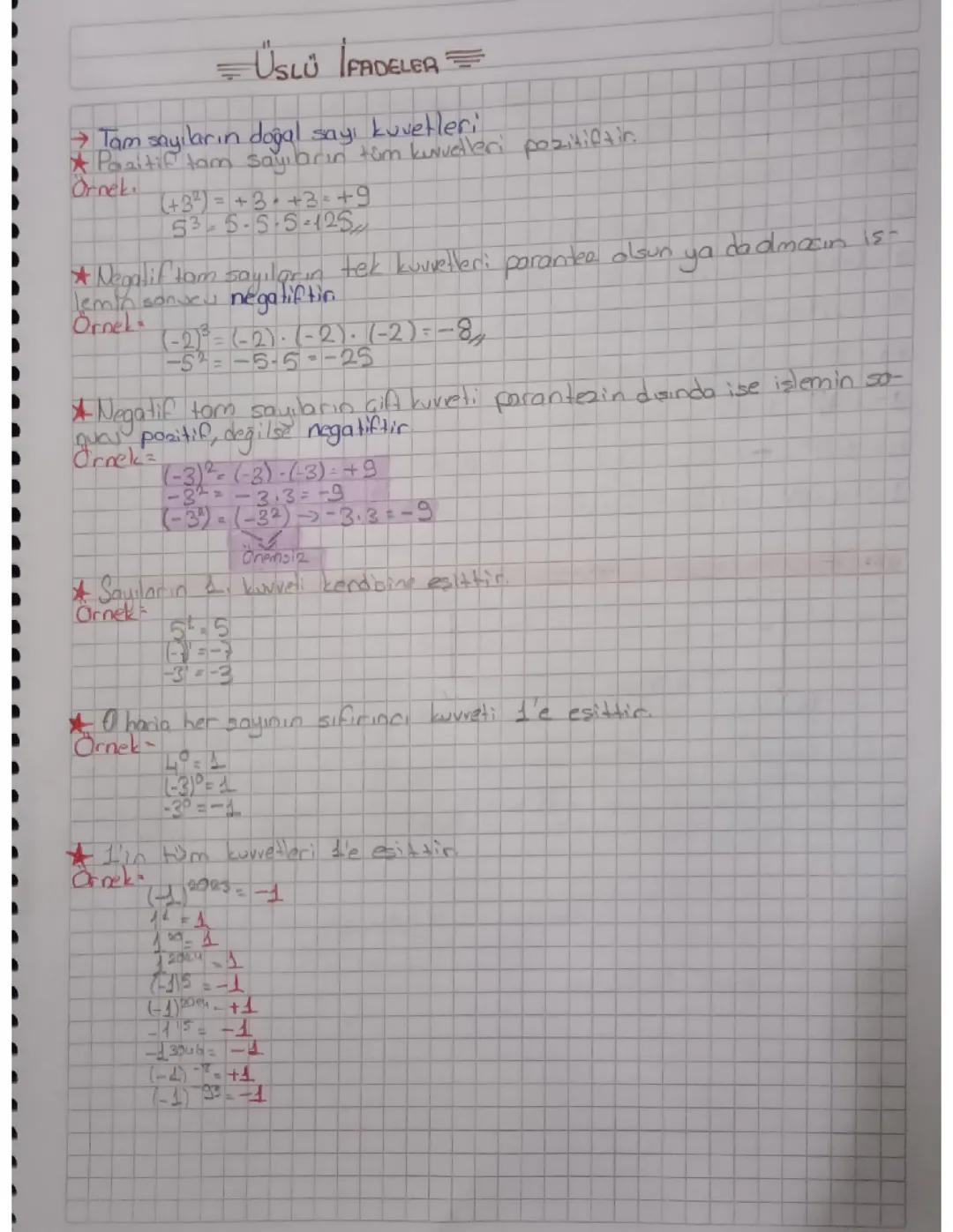 Üslü İfadeler Nasıl Çözülür?