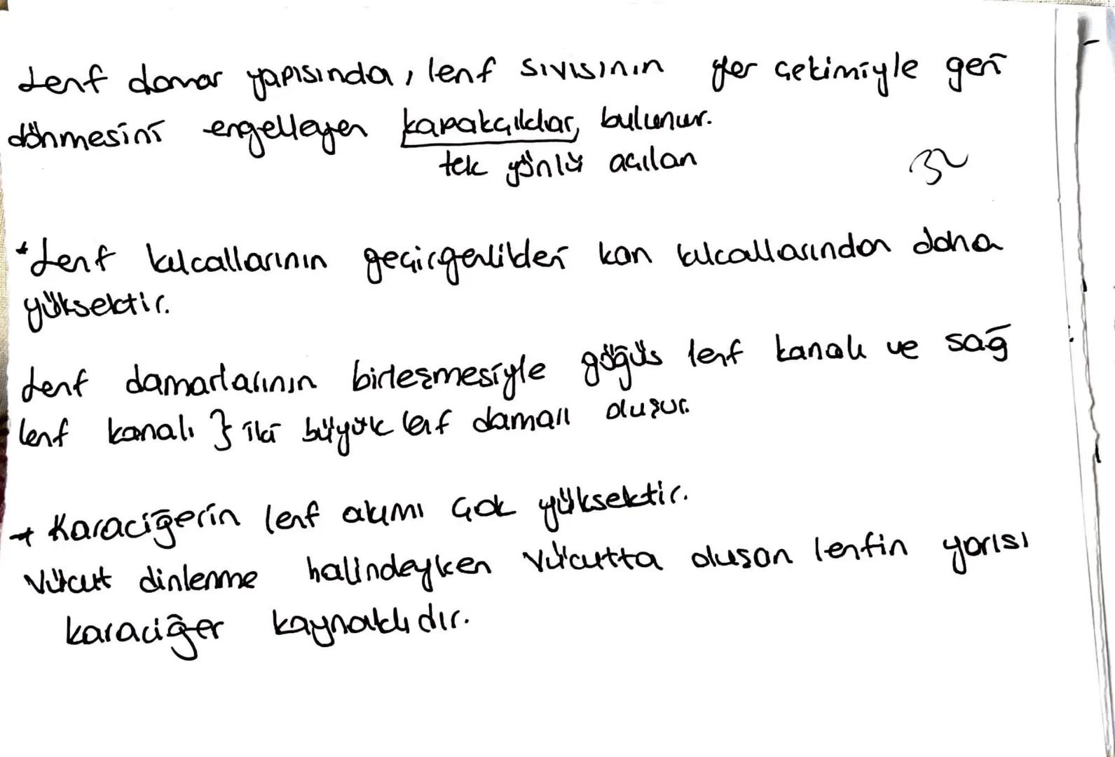 * Lenf kanallari, proteinler ve büyük partikütter gribi
kekal damarlara doğrudan emilimi mümkün olmayan
doku sıvısından uzaklaştırıp kana gö