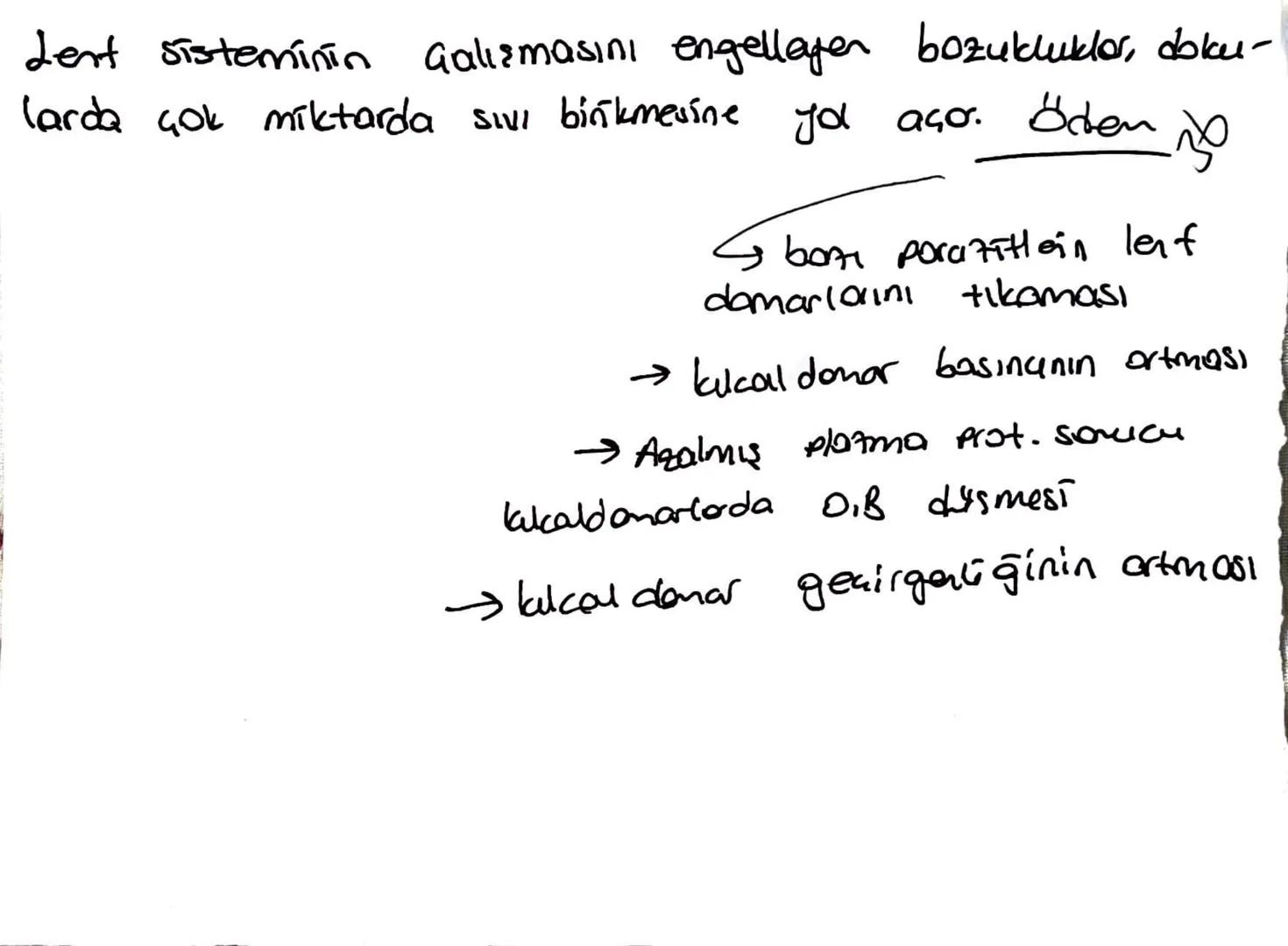 * Lenf kanallari, proteinler ve büyük partikütter gribi
kekal damarlara doğrudan emilimi mümkün olmayan
doku sıvısından uzaklaştırıp kana gö