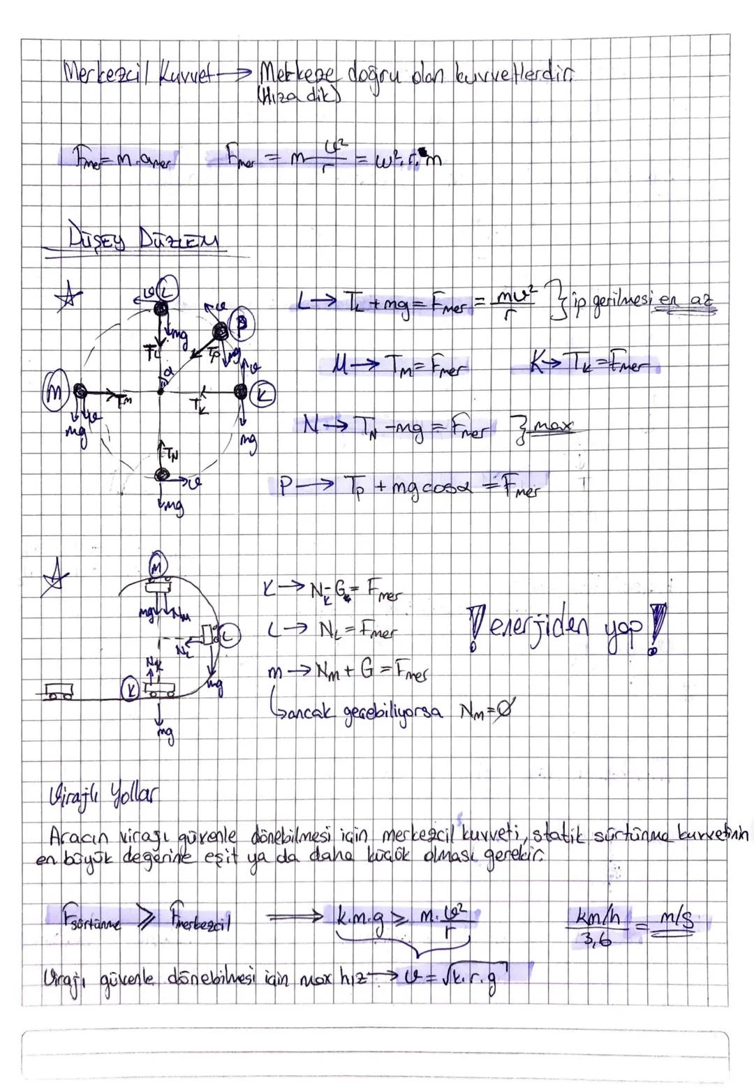 DÜZGÜN GEMBERSEL HAREKET
da sabit sprat
* Sobit büyüklükte hız ya da
Perigot: 1 tur için süre (sn) Frekons: Isaniyede atilon tur
Periyot, Fr
