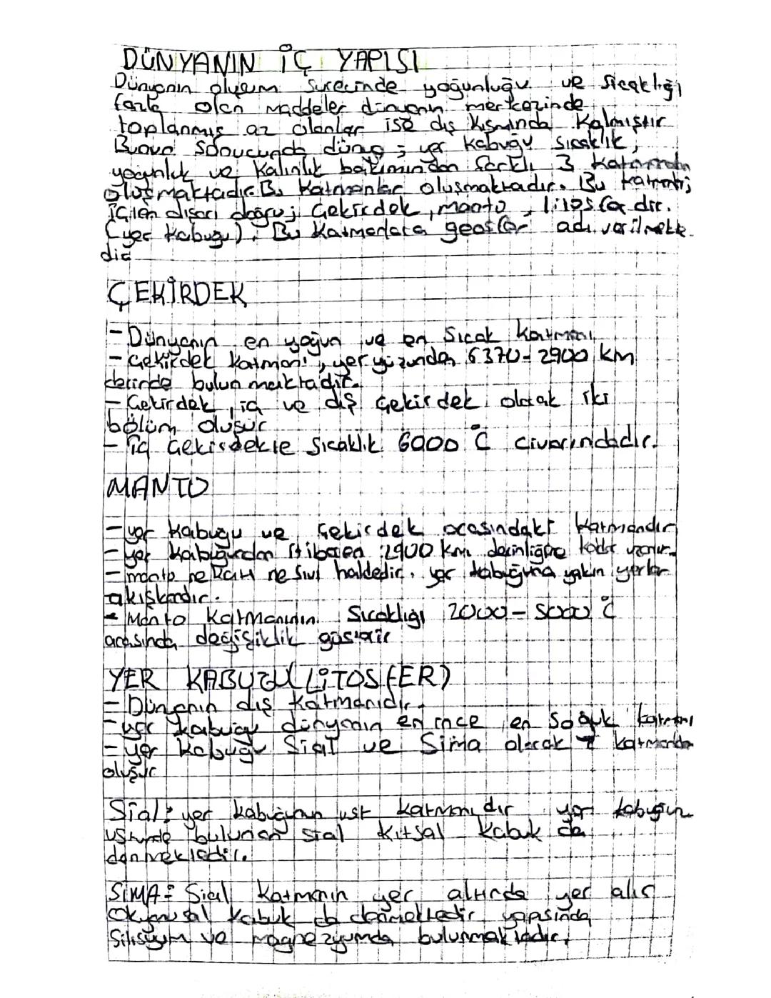 Dünyanın ic yapisi ve dünyanın tektonik oluşumu 